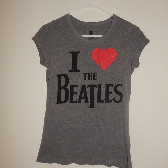 The Beatles Tops - BEATLES (womens large) grey t-shirt